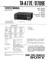 Sony TA-D709E - Service Manual 